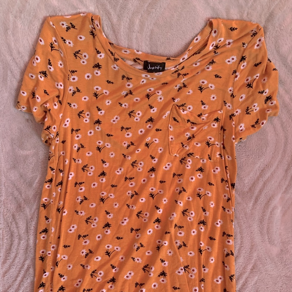 Yellow flower shirt